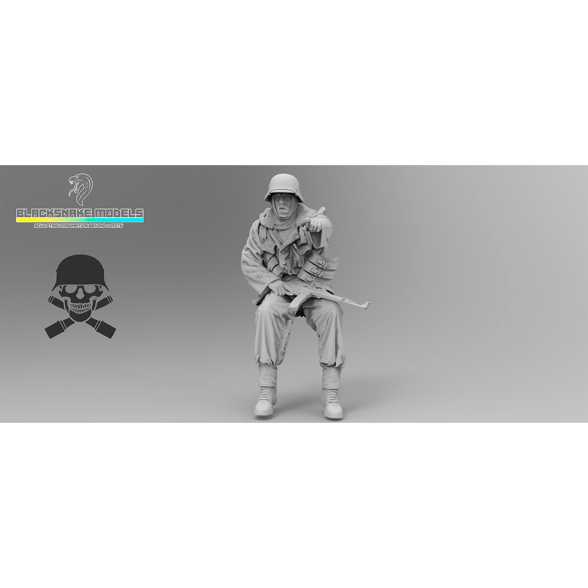 Rider «Totenkopf» in winter gear (Eastern Front) 1/35