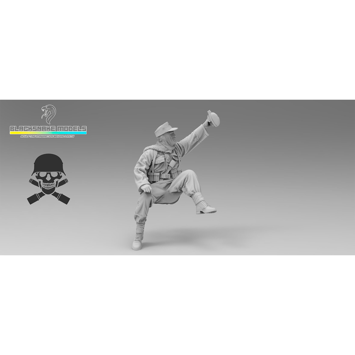 Rider «Totenkopf» in winter gear (Eastern Front) 1/35