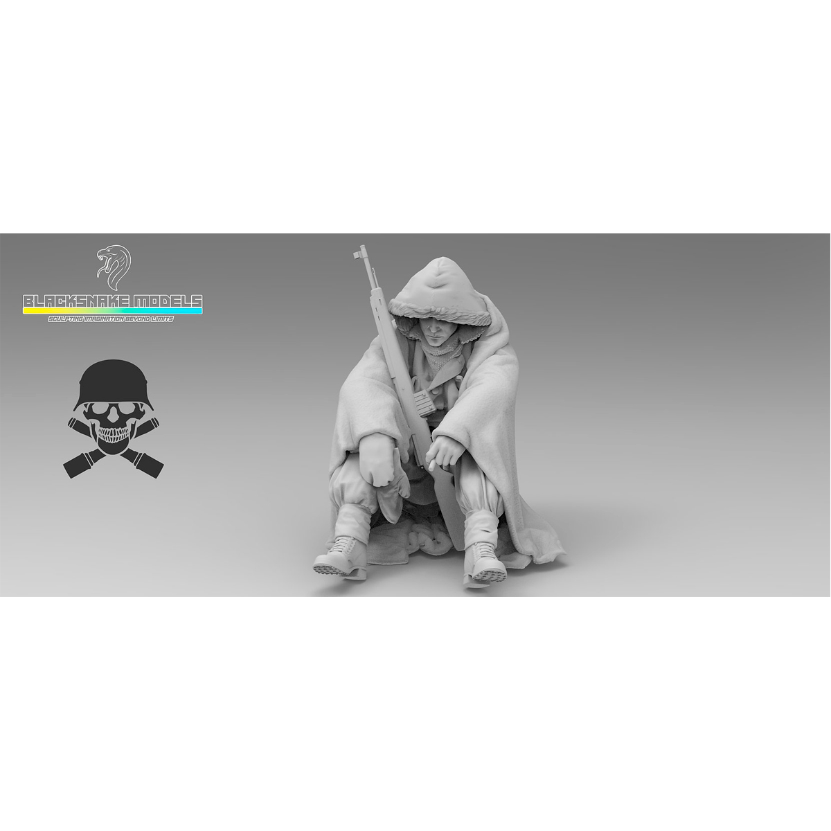 Rider «Totenkopf» in winter gear (Eastern Front) 1/35