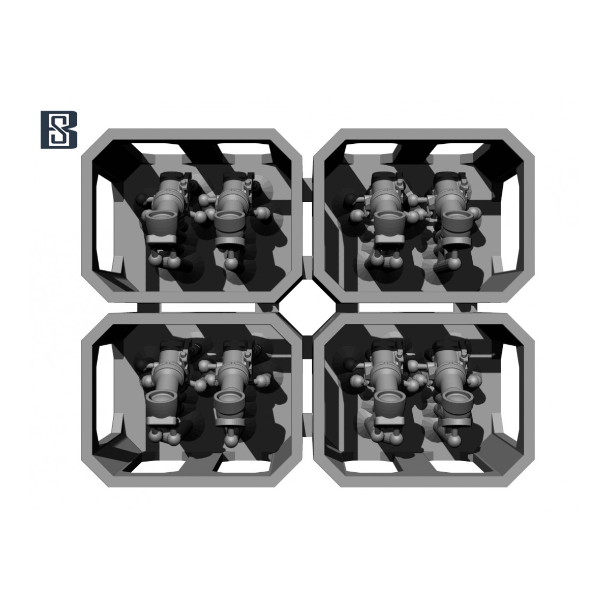 German sfl z.f.1a Sight set for StuG, Brummbar, Nashorn 1/35