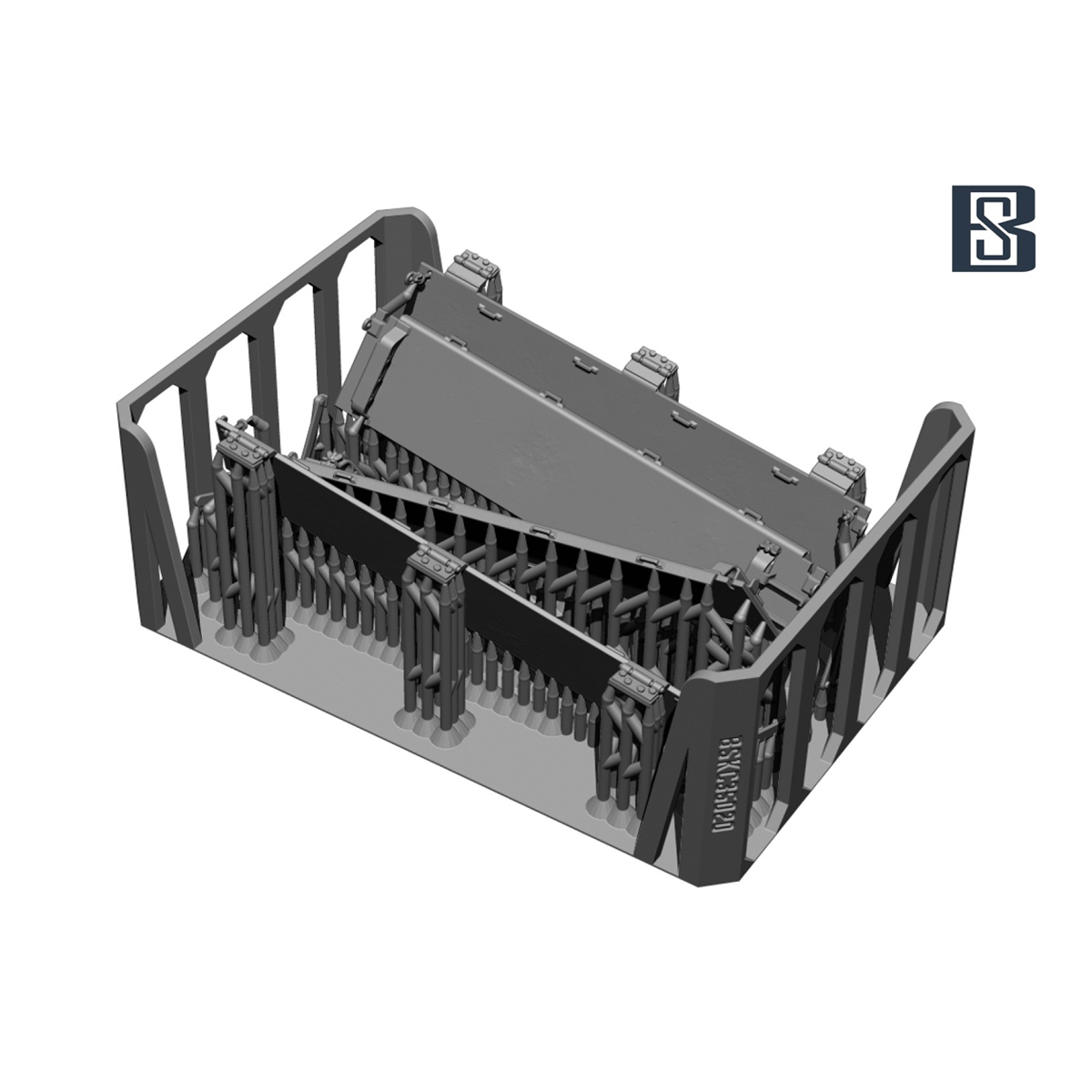 M4A3 Sherman Stowage Rack & Spare Track Holders (For 2 Tanks) 1/35