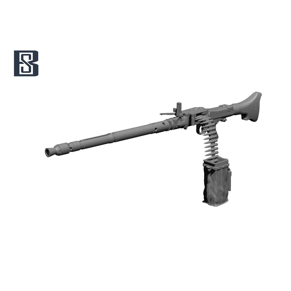 German MG34 Panzerlauf (2 types, 4Pcs) 1/35