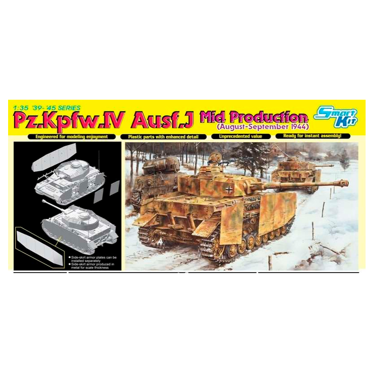 1/35 Panzer IV Ausf.J Mid Production ~ Smart kit