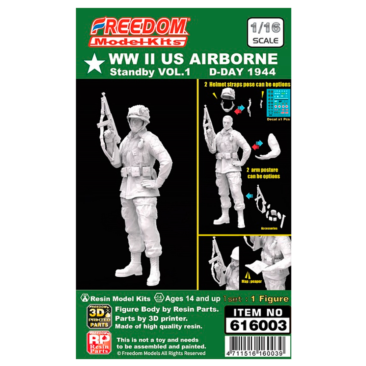 1/16 WWII US AIRBORNE STANDBY