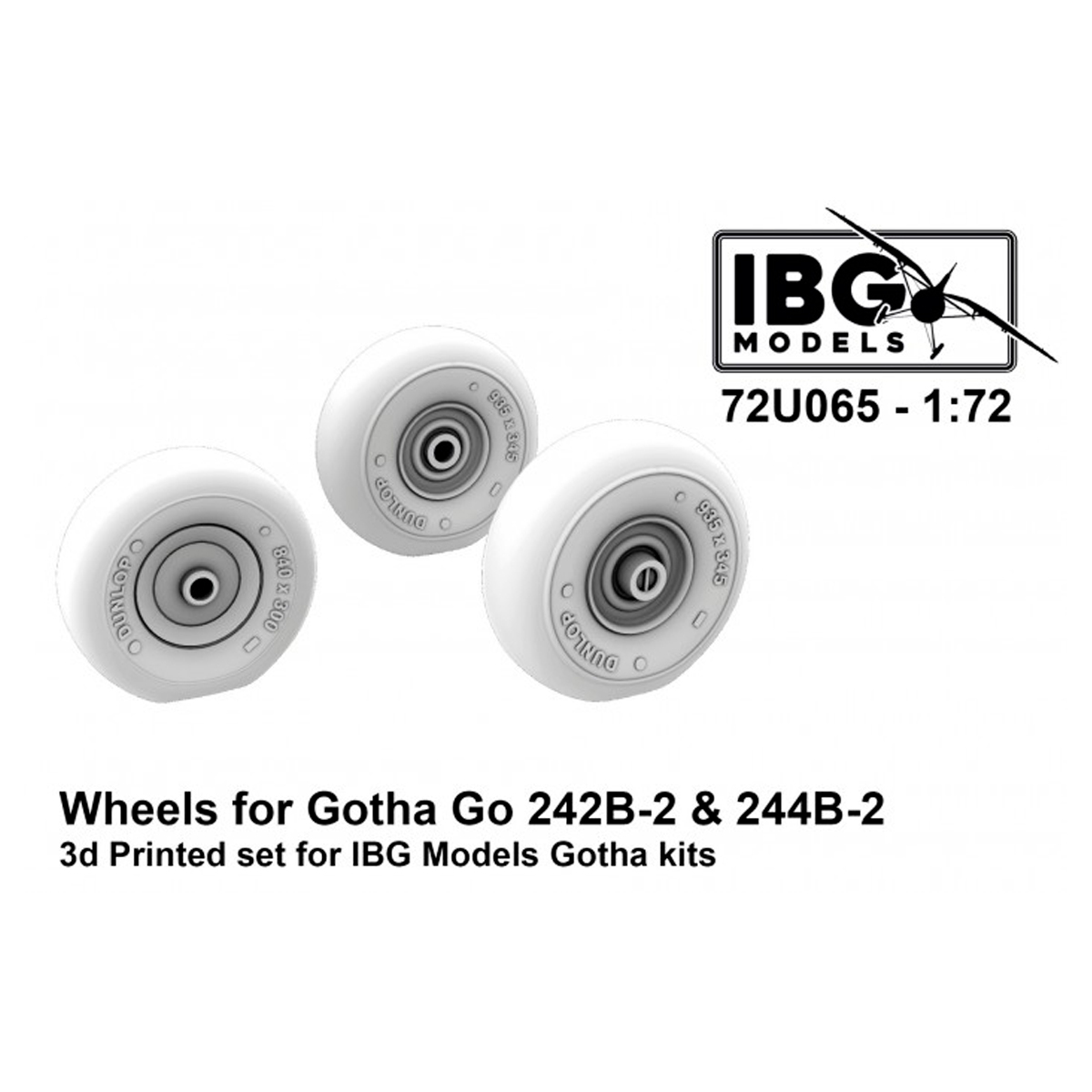 1/72 Wheels for Gotha Go 242B-2 & 244B-2