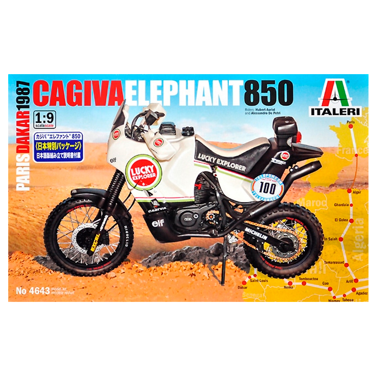 1/9 Cagiva Elefant 850 Paris Dakar