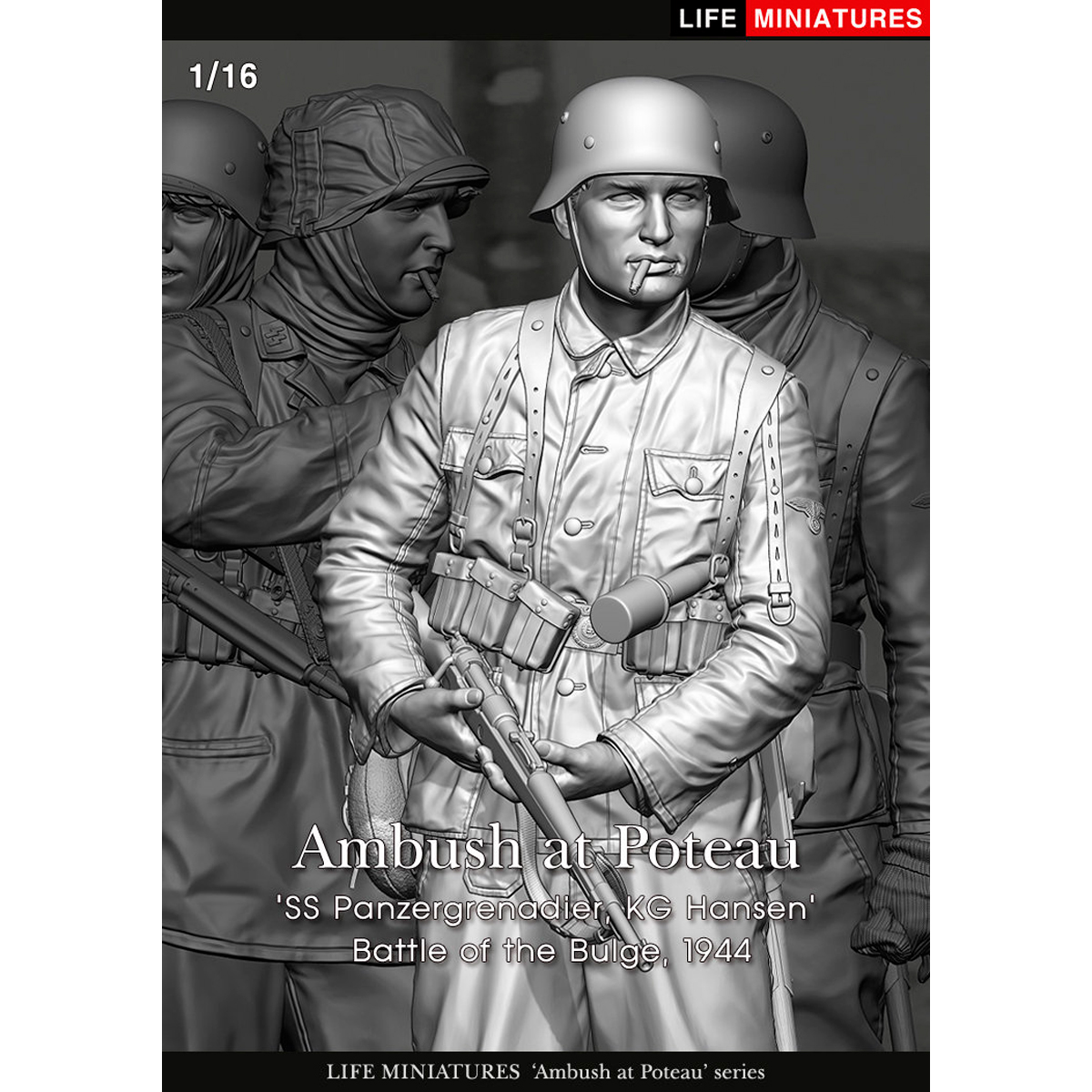 Life Miniatures – Ambush at Poteau ‘SS Panzergrenadier, KG Hansen’ Battle of the Bulge, 1944 (1/16 scale)