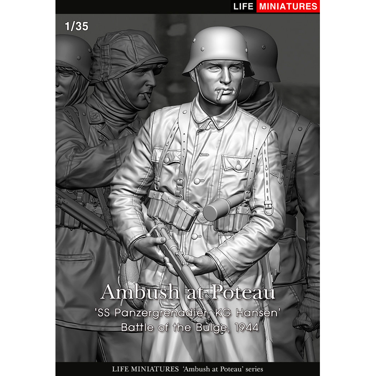 Life Miniatures – Ambush at Poteau ‘SS Panzergrenadier, KG Hansen’ Battle of the Bulge, 1944 (1/35 scale)