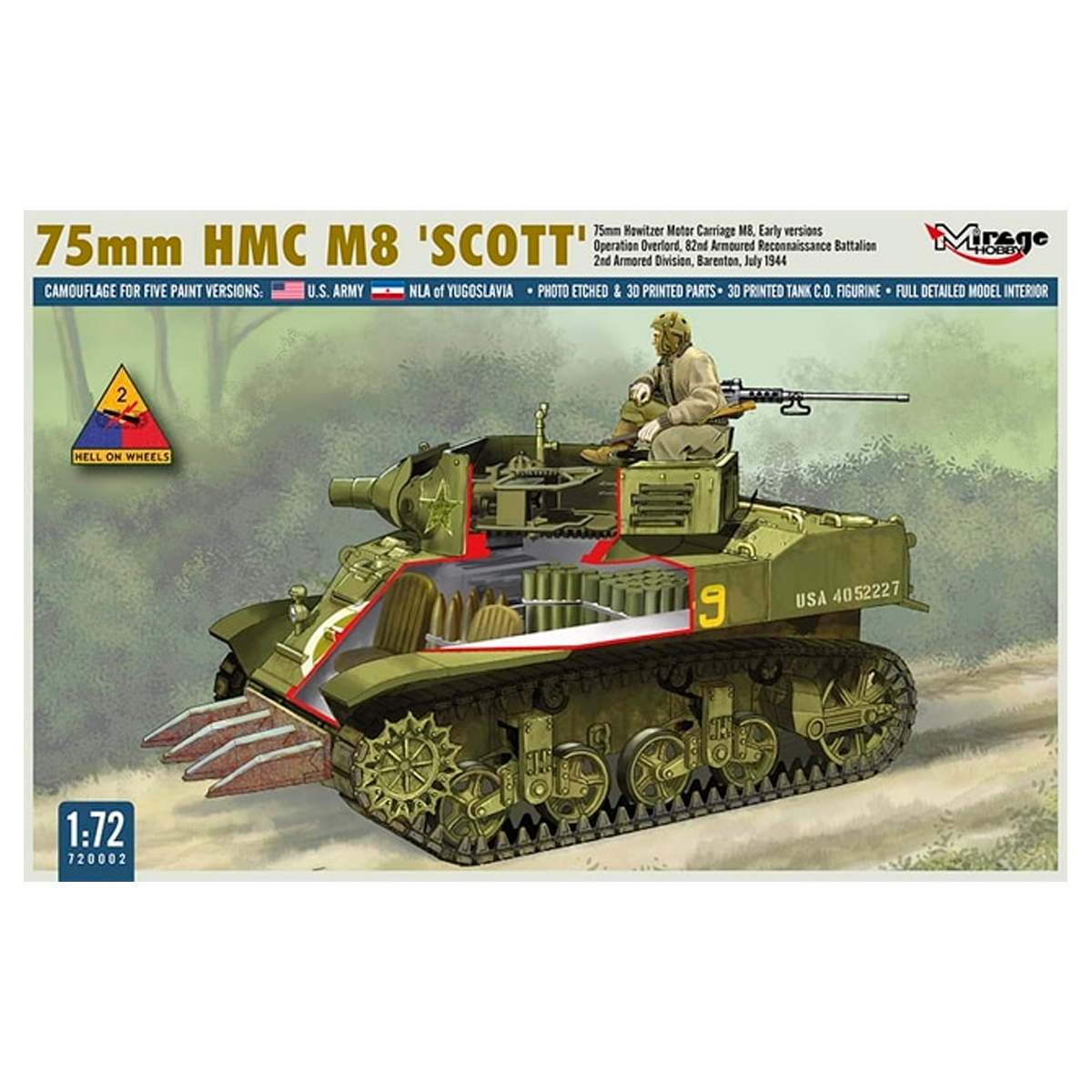 1/72 75mm HMC M8 “Scott”