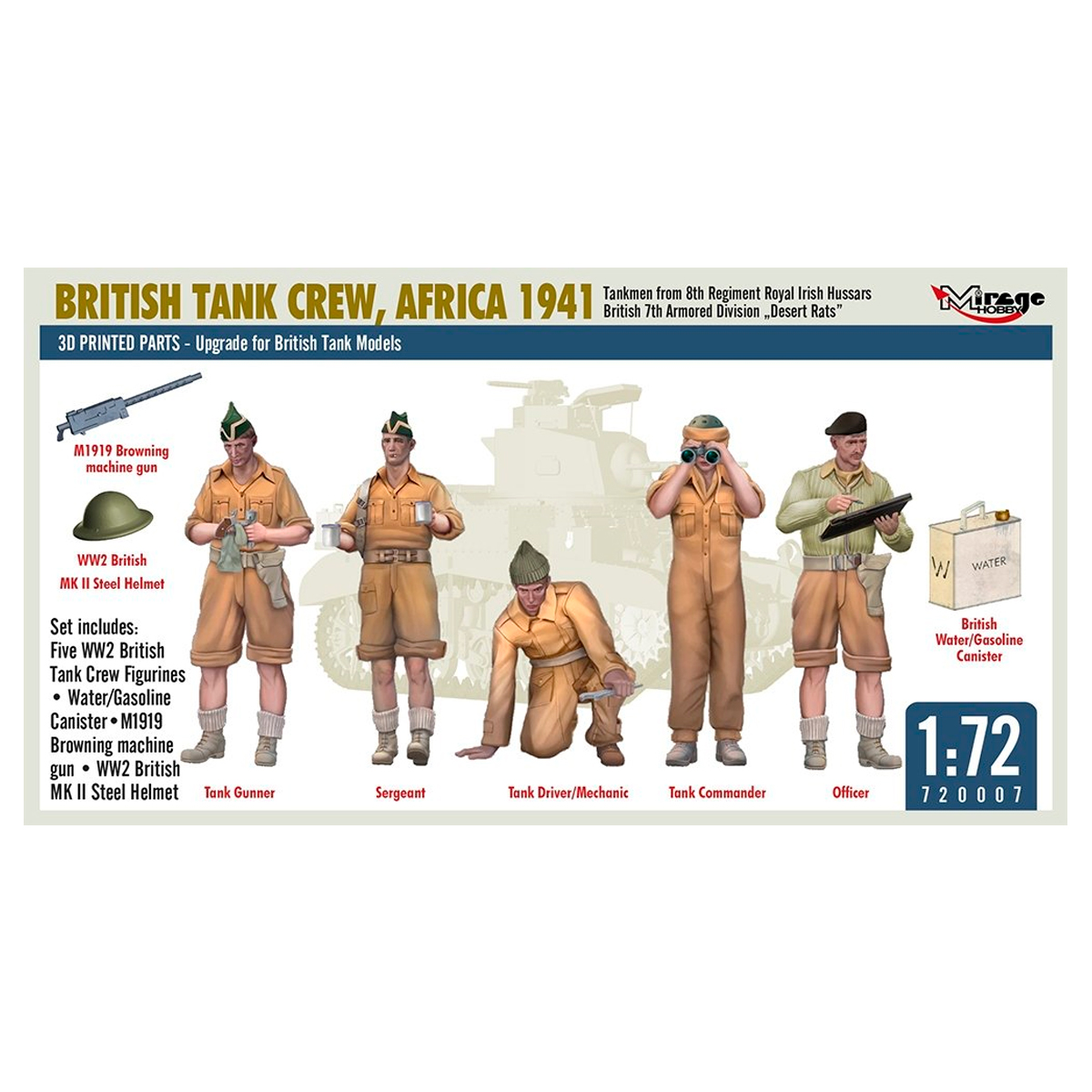 1/72 British Tank Crew, Africa 1941