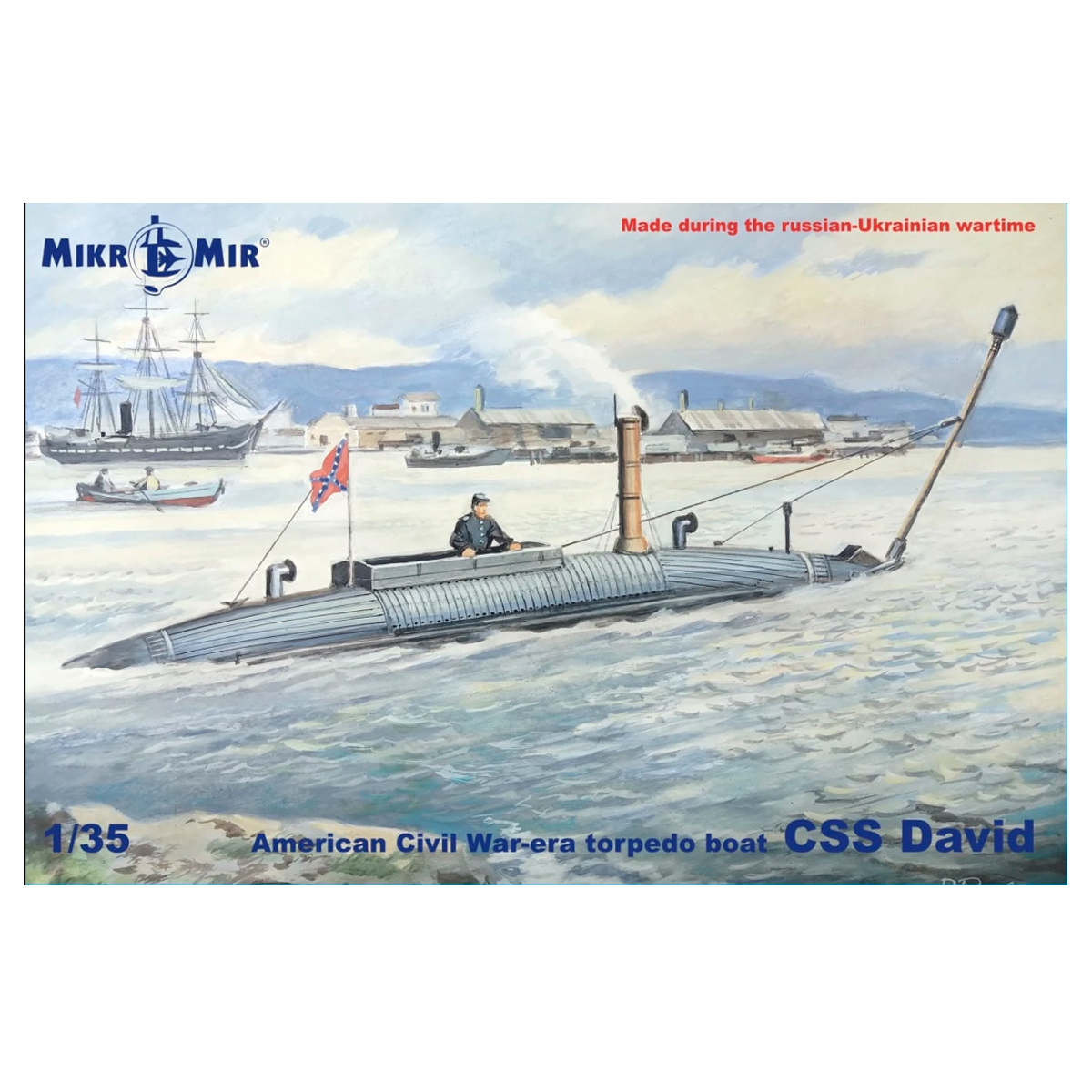 1/35 American Civil War- era torpedo boat CSS David