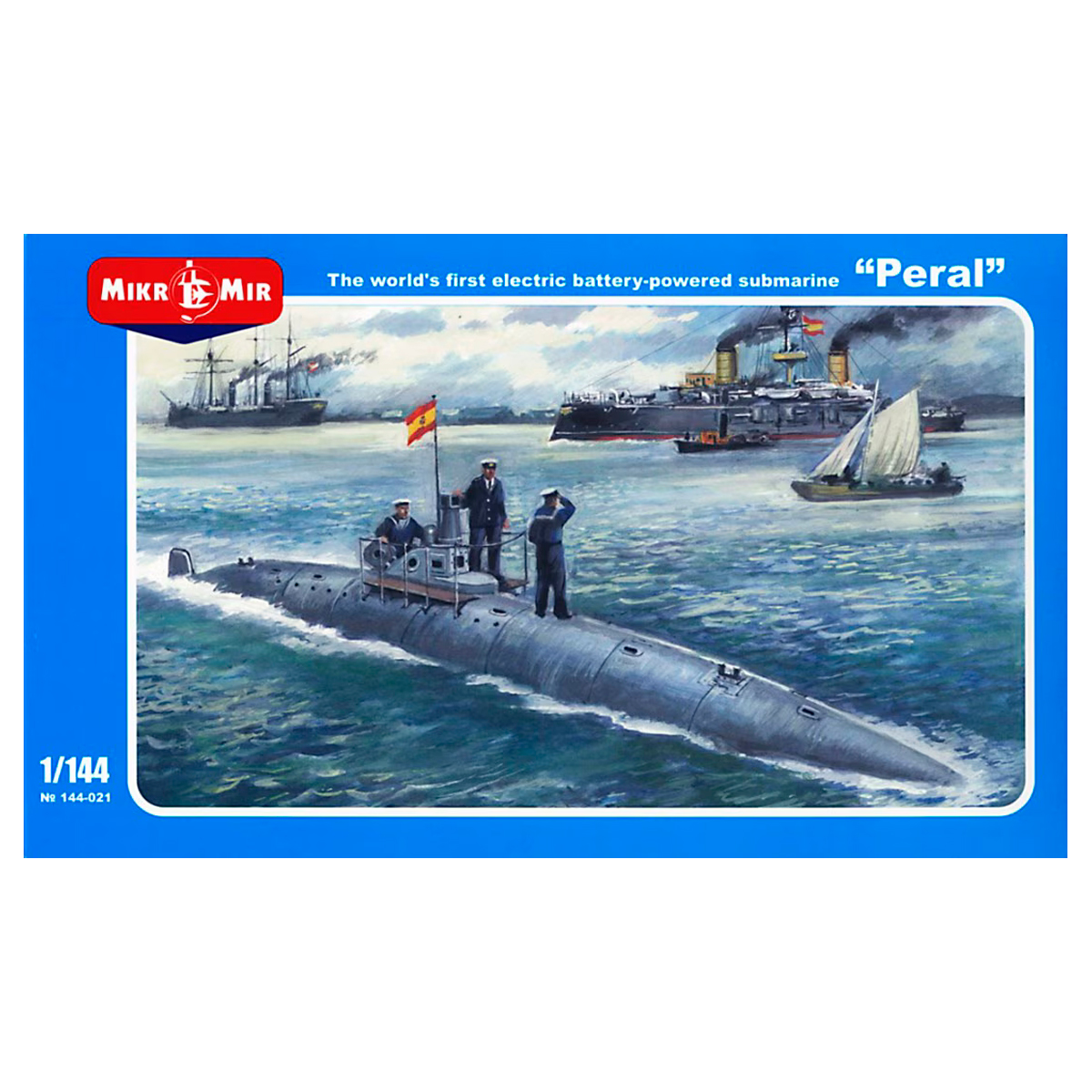 1/144 The World’s First Electric Battery-Powered Submarine “Peral”