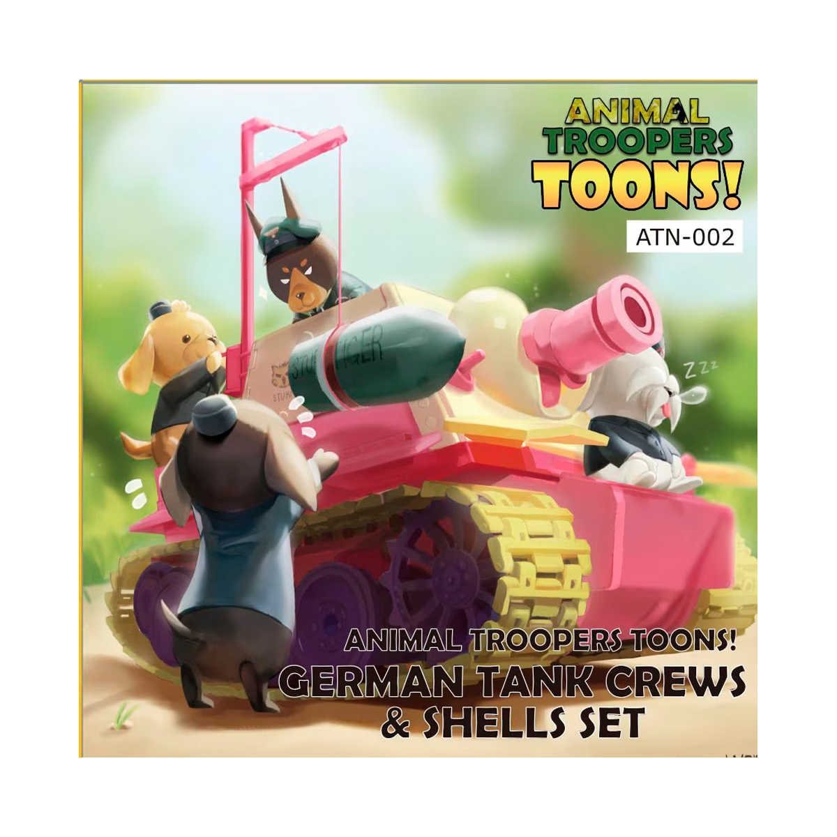 Animal Trooper Toons! German tank crews & shells set