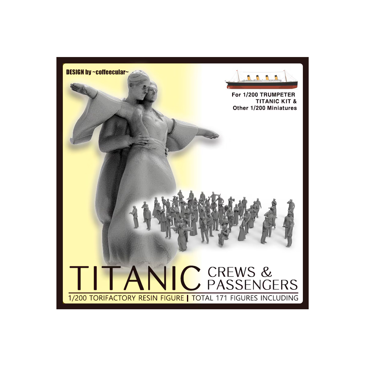 1/200 Titanic Crews and Passengers for 1/200 Trumpeter Titanic