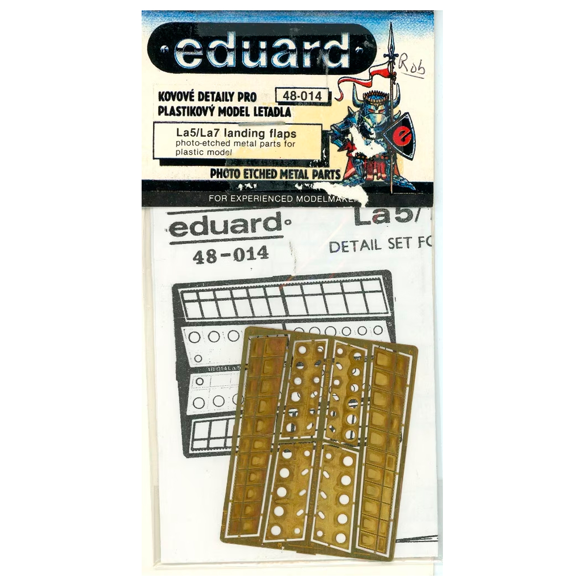 Eduard 1/48 La-5/La-7 Landing Flaps – PE Detail Set for Hobbycraft photo-etched detail set