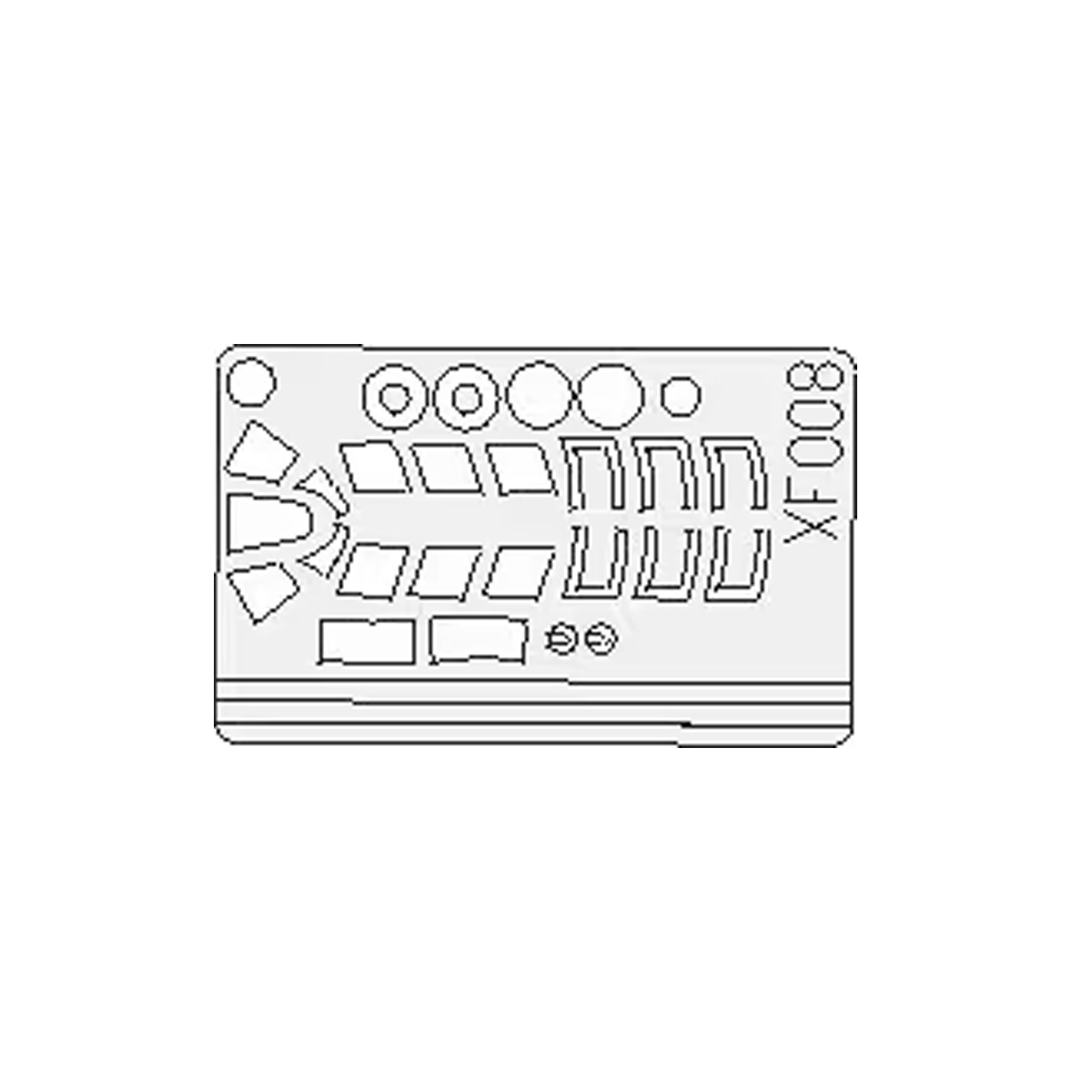 Eduard 1/48 Hurricane Mk. I/II Masking set for Hasegawa, Revell, Hobby 2000