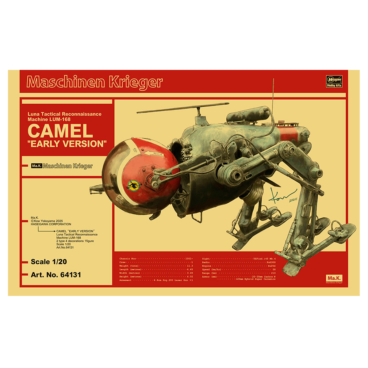 1/20 LUM-168 Camel “Early Version” Luna Tactical Reconnaissance Machine