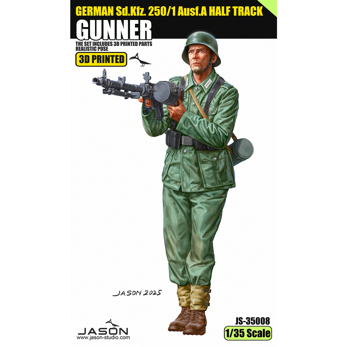 1/35 German Sd.Kfz.250/1 Ausf.A Half Track Gunner