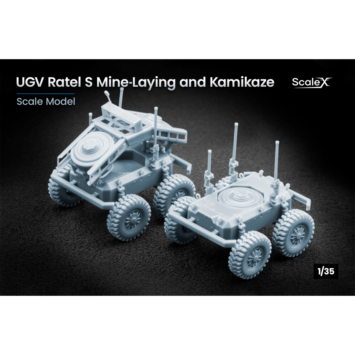 UGV Ratel S Mine Laying and Kamikadze 2 pcs per kit 1/35