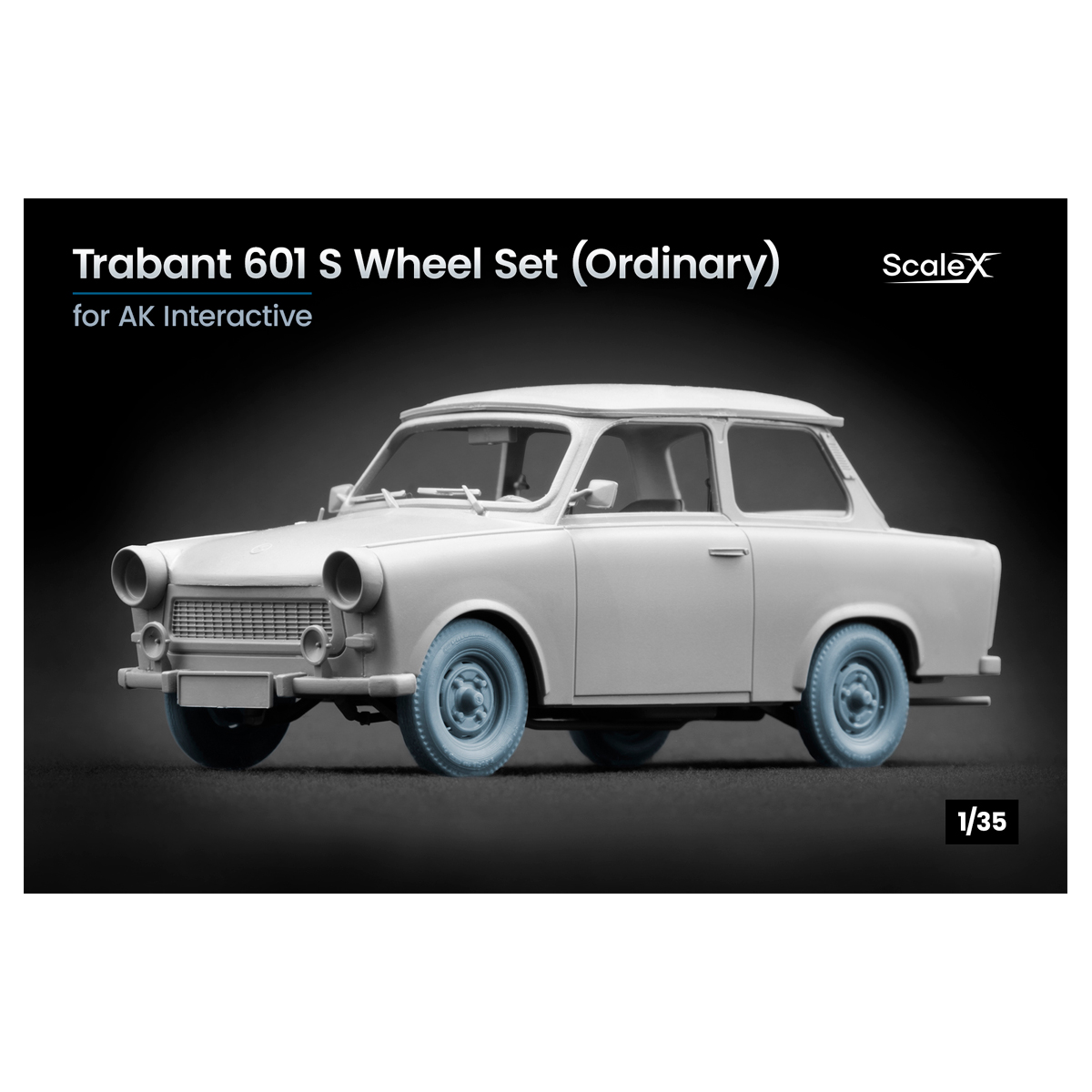 Trabi 601 S Ordinary wheel set 1/35