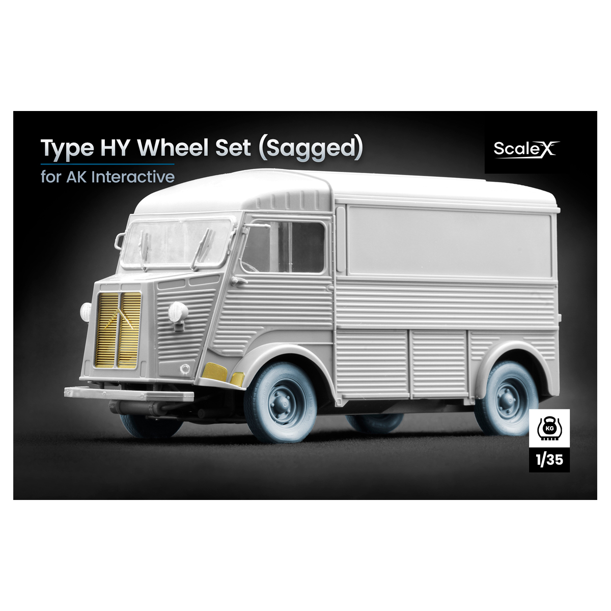 Type HY Type Weighted wheel set 1/35