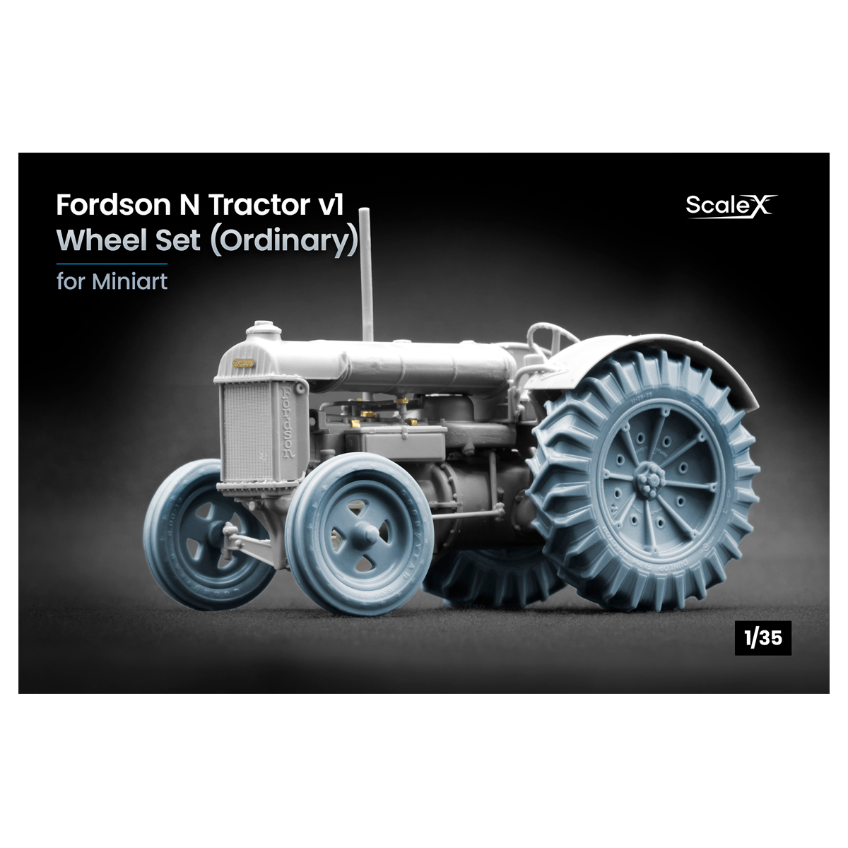 Fordson N Tractor v1 Ordinary wheel set 1/35