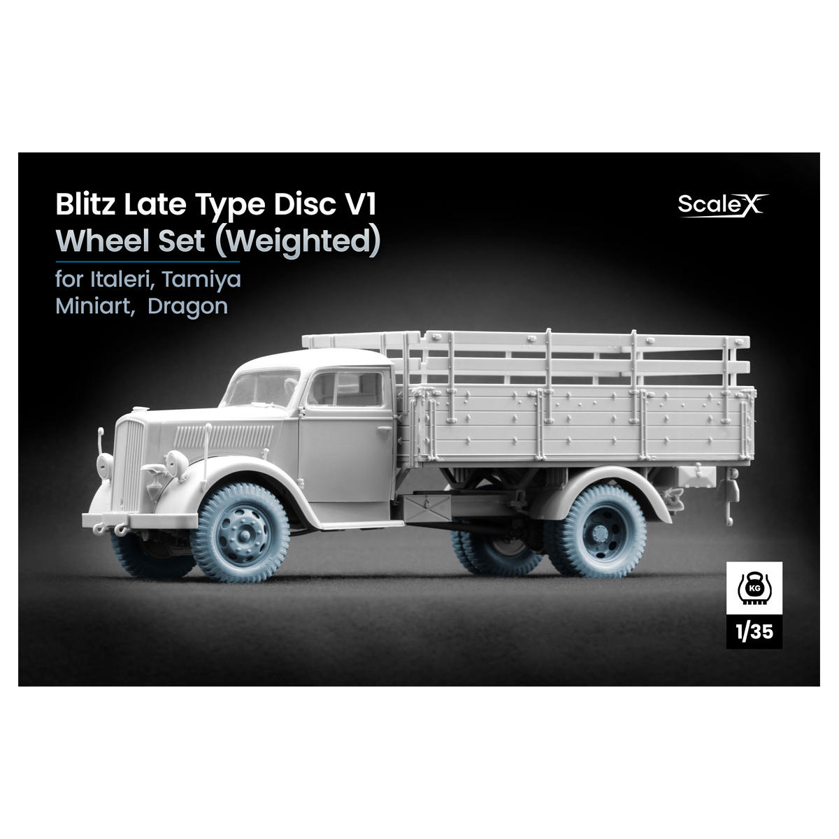 Blitz Late Type Disc V1 Weighted wheel set 1/35