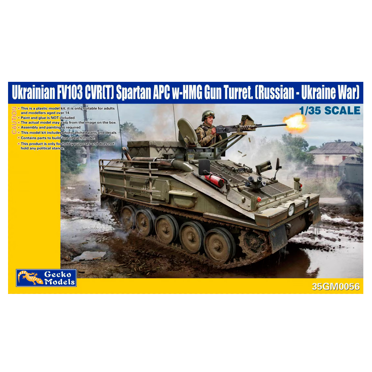 1/35 Ukrainian FV103 CVR(T) Spartan APC w-HMG Gun Turret