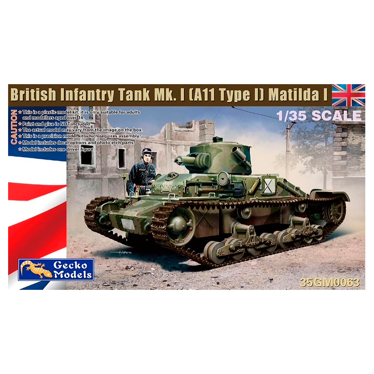 1/35 British Infantry Tank Mk.I (A11 Type I) Matilda I