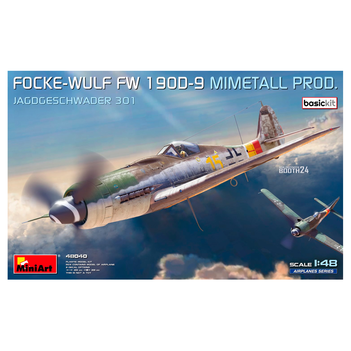1/48 Focke-Wulf Fw 190D-9. Mimetall Prod. Basic Kit. Jagdgeschwader 301