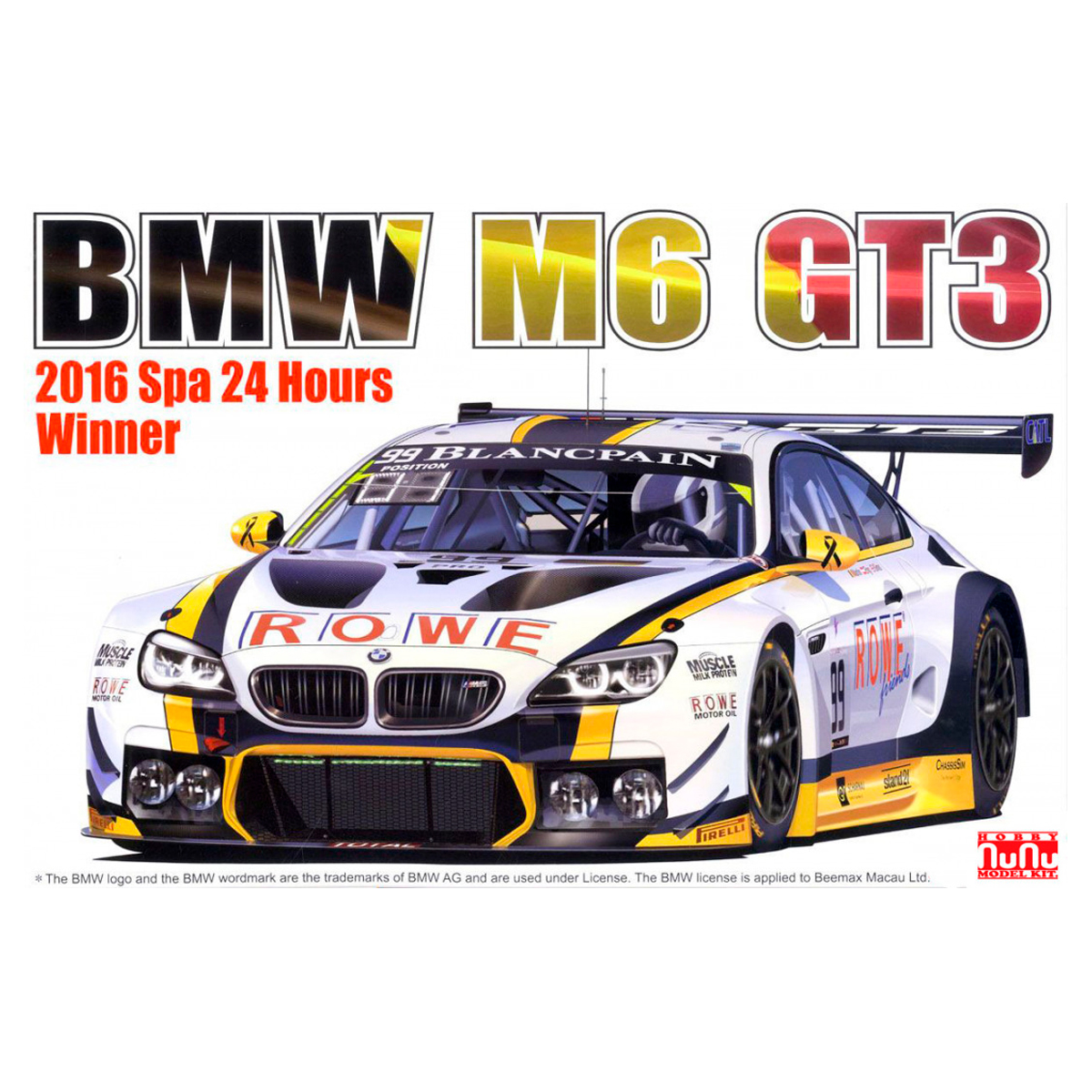 1/24 BMW M6 GT3 24h Spa Winner 2016