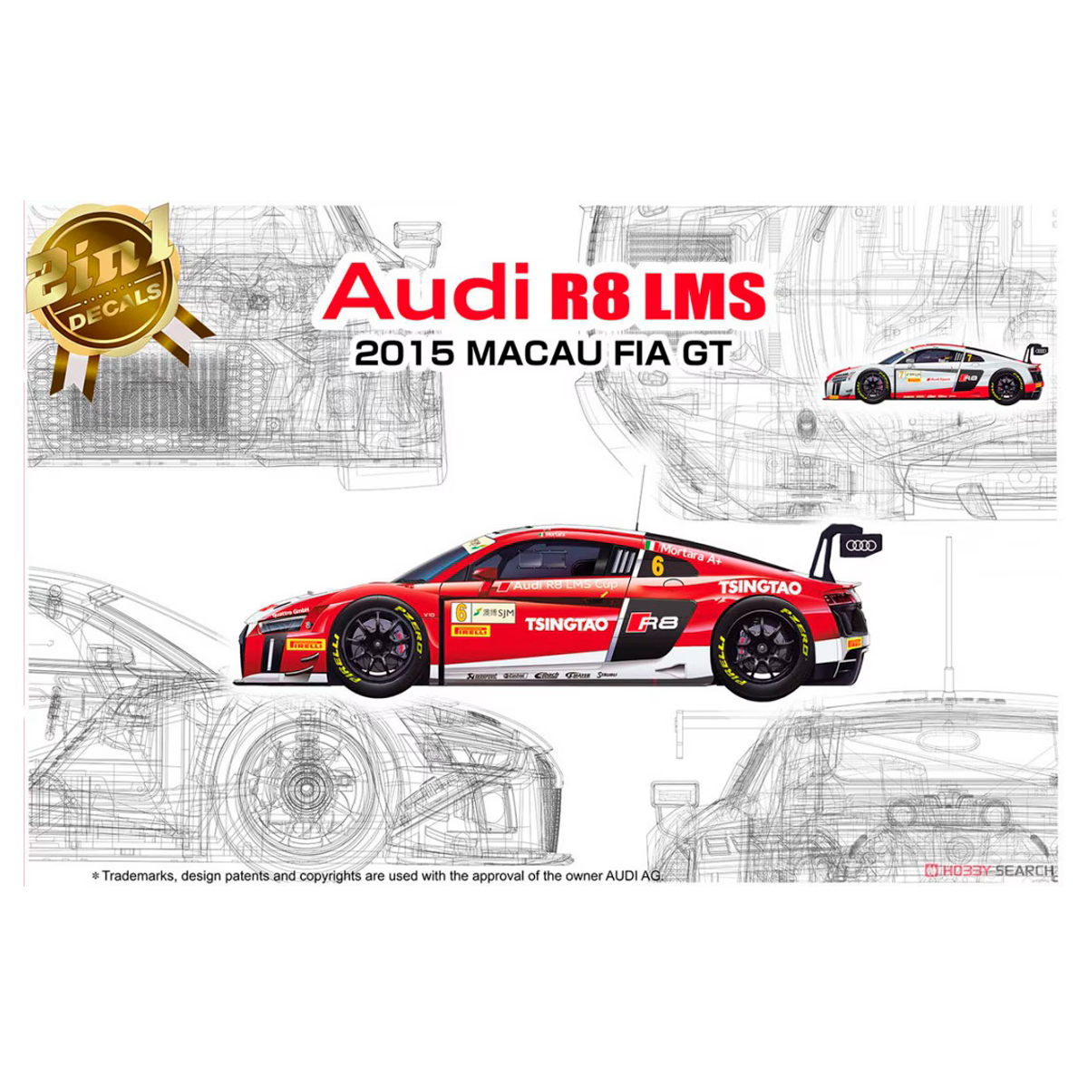 1/24 Audi R8 LMS GT3 2015 Macau GT3 World Cup