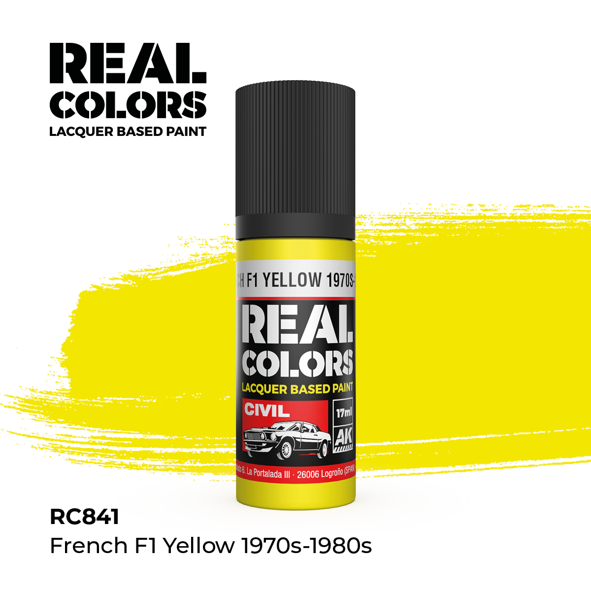 French F1 Yellow 1970s-1980s