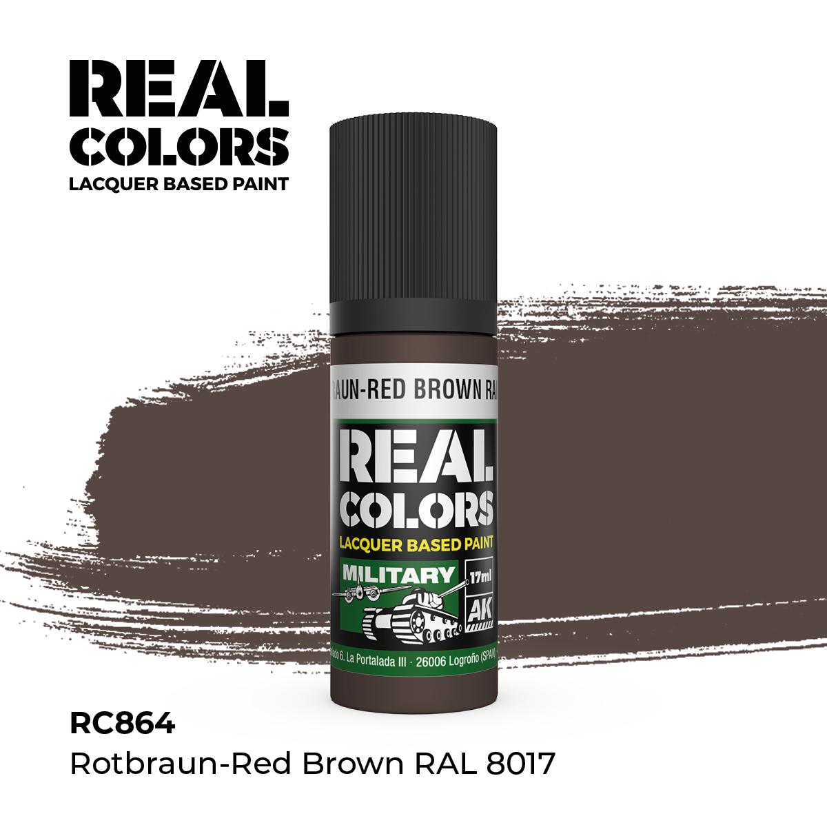 Rotbraun-Red Brown RAL 8017