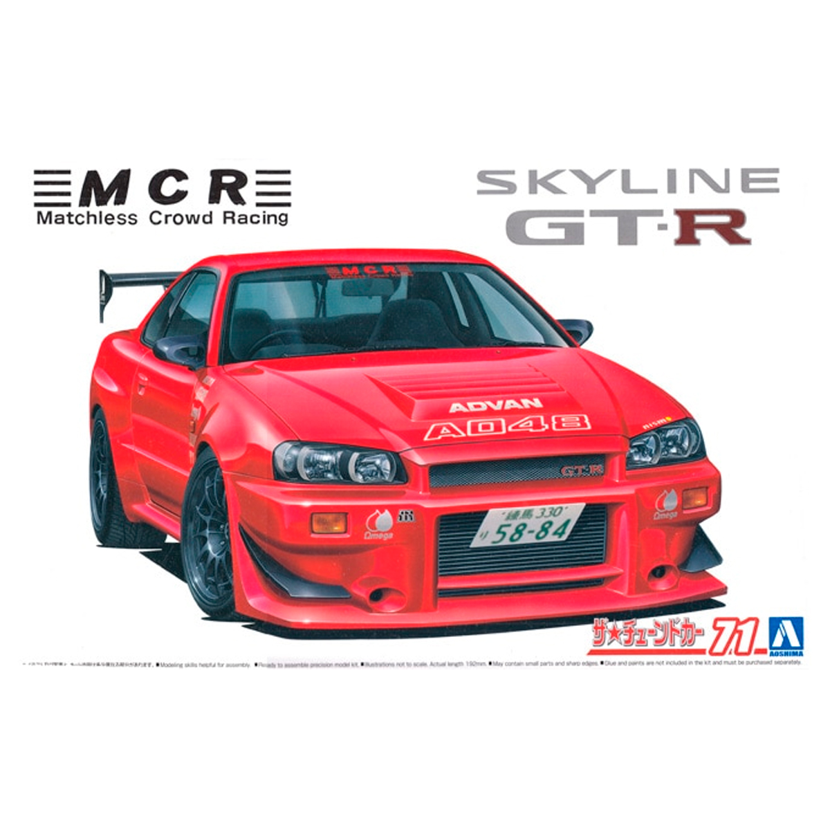 1/24 MCR NISSAN BNR34 SKYLINEGT-R ’02