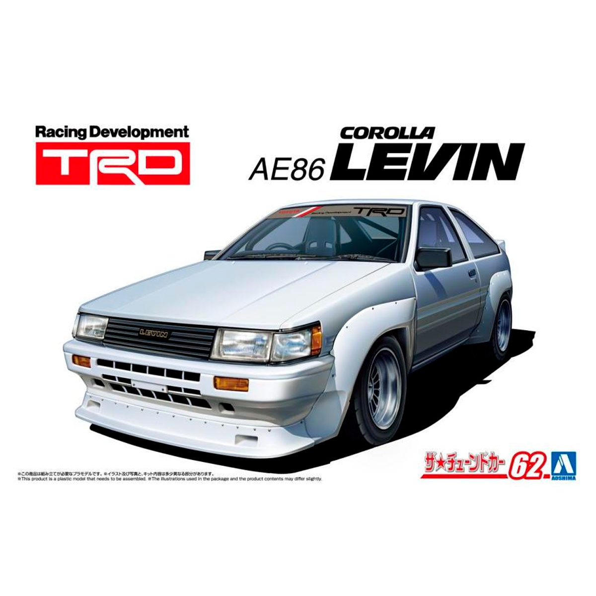 1/24 TRD AE86 COROLLA LEVIN 1983