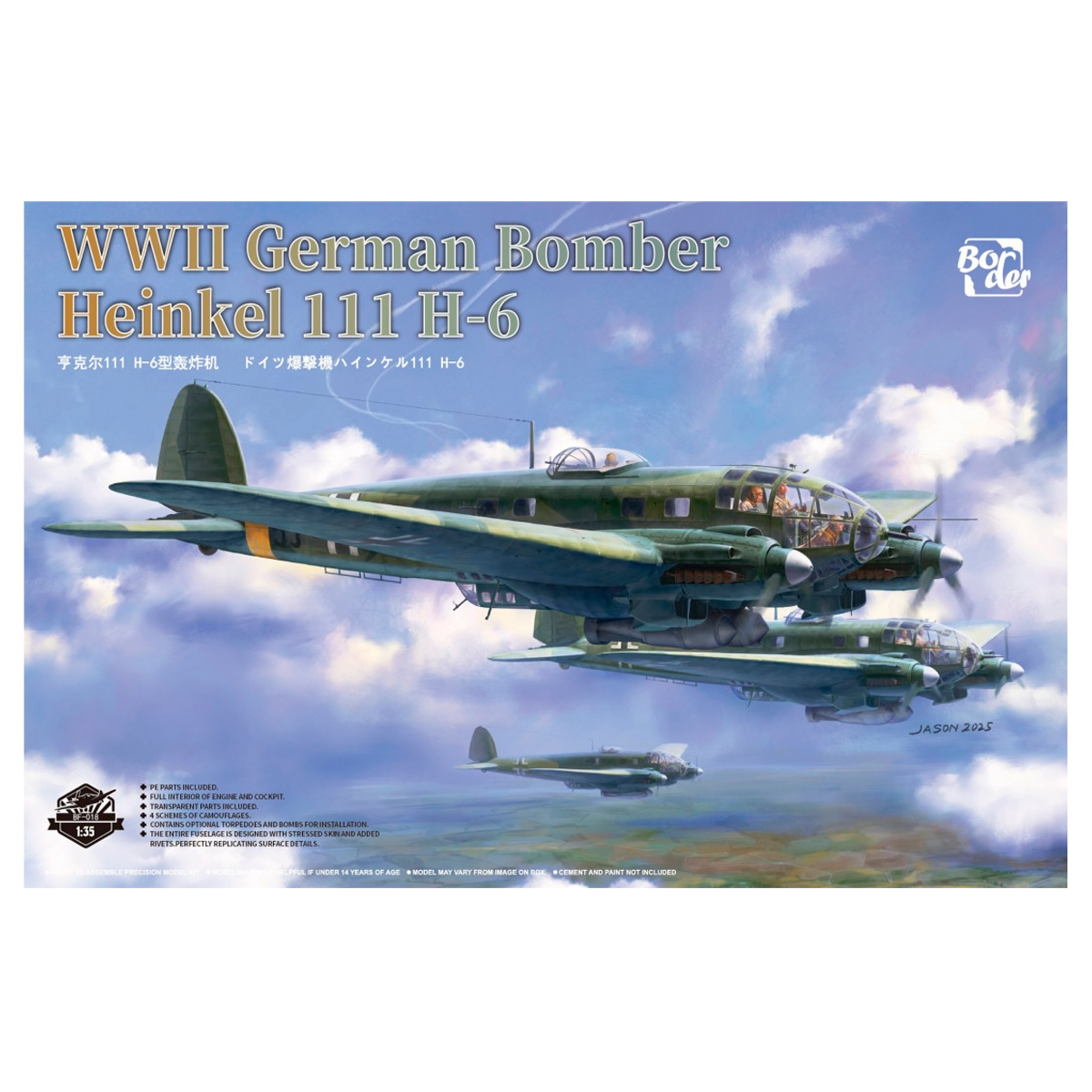 1/35 WW2 German Bomber He 111H-6