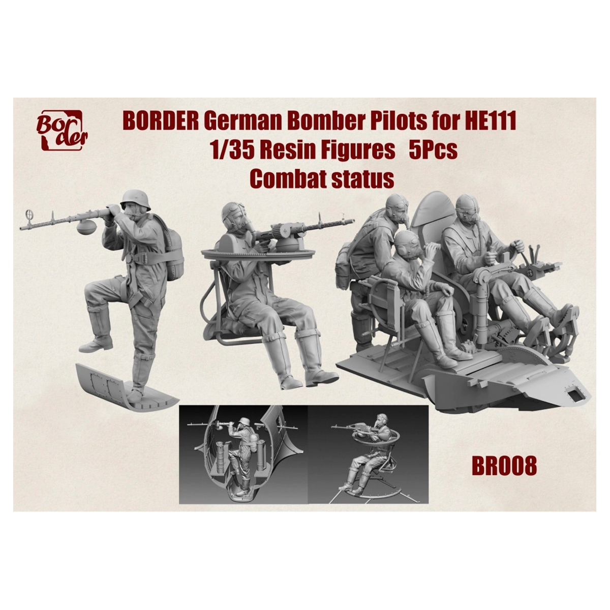 1/35 German Bomber Pilots for He111, Combat Status