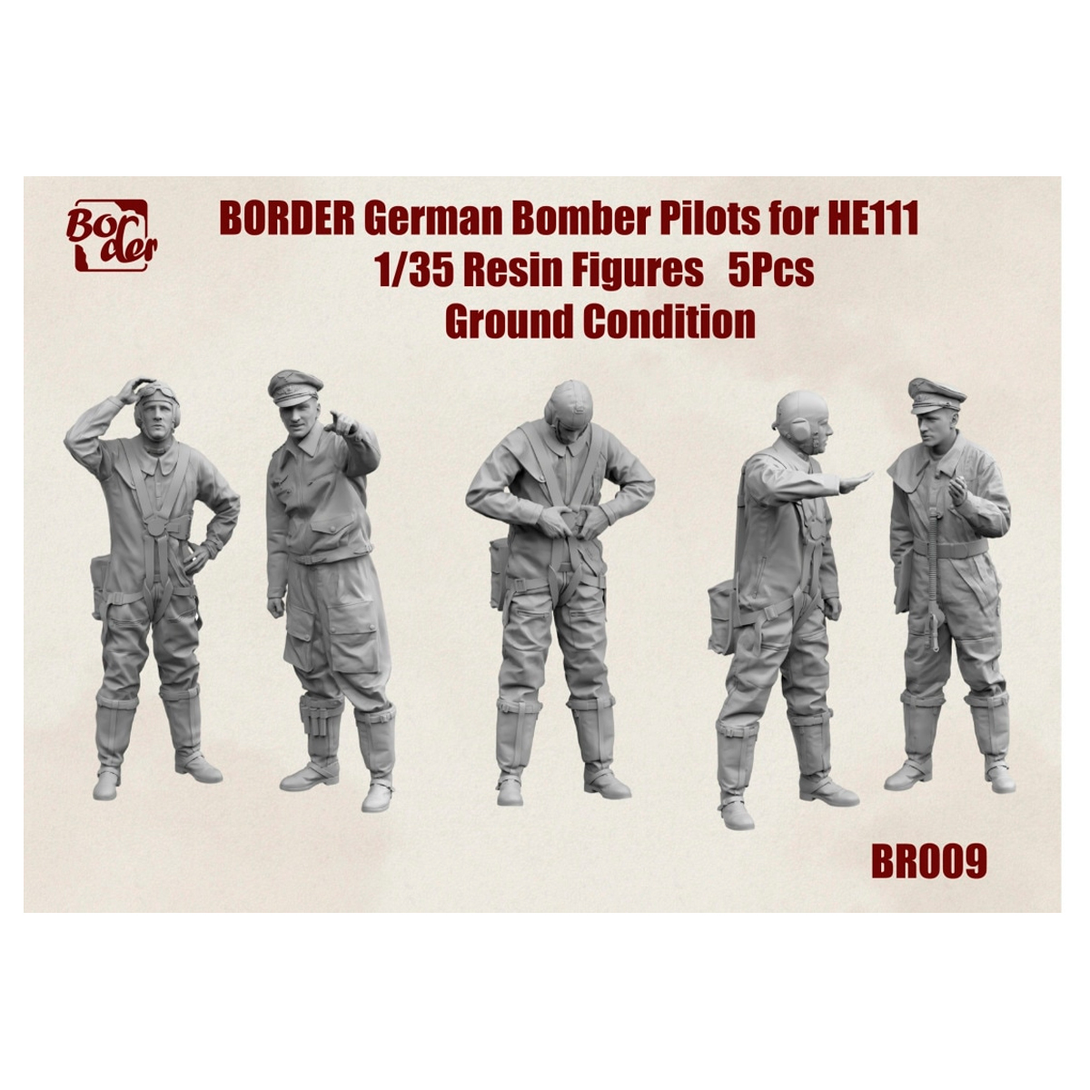 1/35 German Bomber Pilots for He111, Ground Status