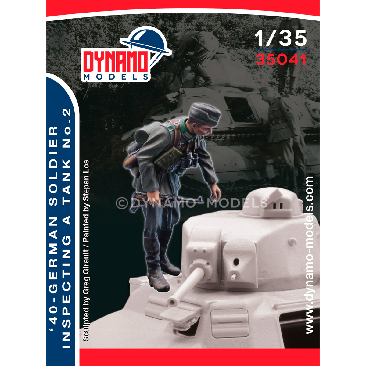 1/35 ’40 German Infantry inspecting a tank No.2