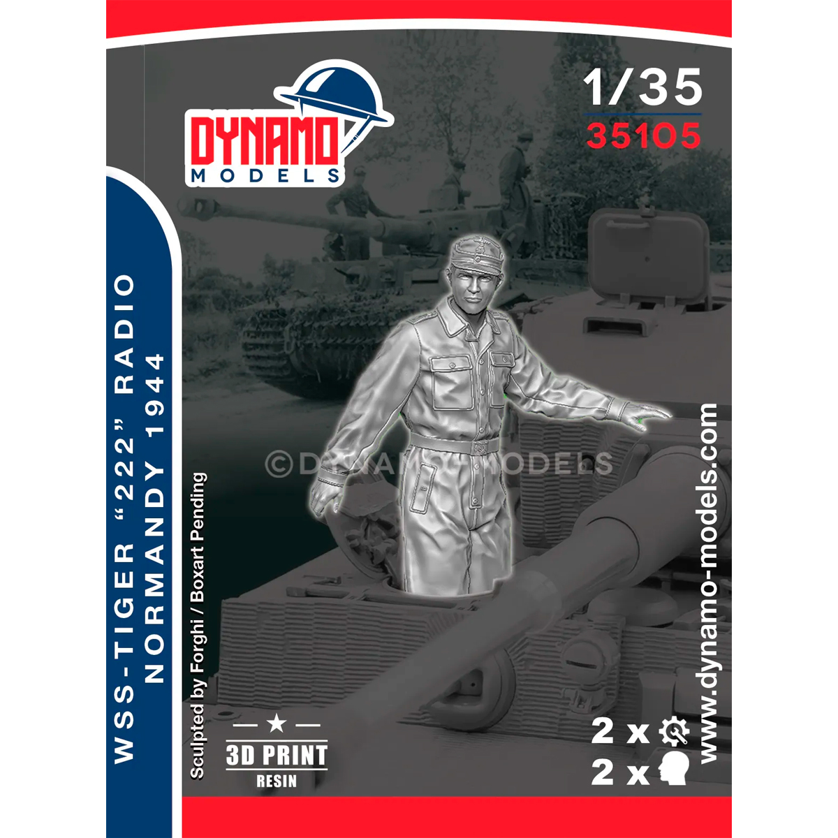 1/35 WSS – Tiger ‘’ 222 ‘’ Radio Normandy 1944 No.3