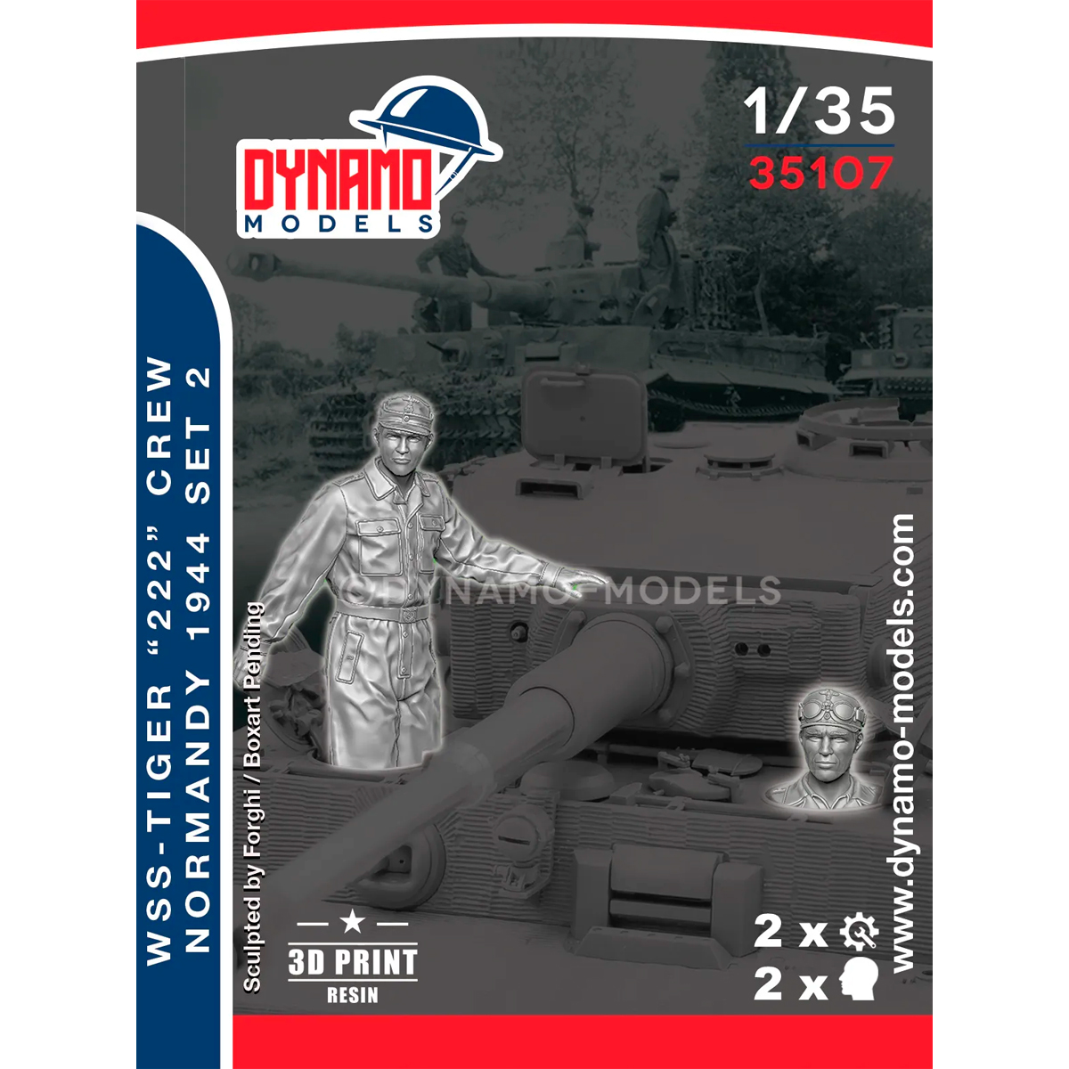 1/35 WSS – Tiger ‘’ 222 ‘’ Crew Normandy 1944 Set 2