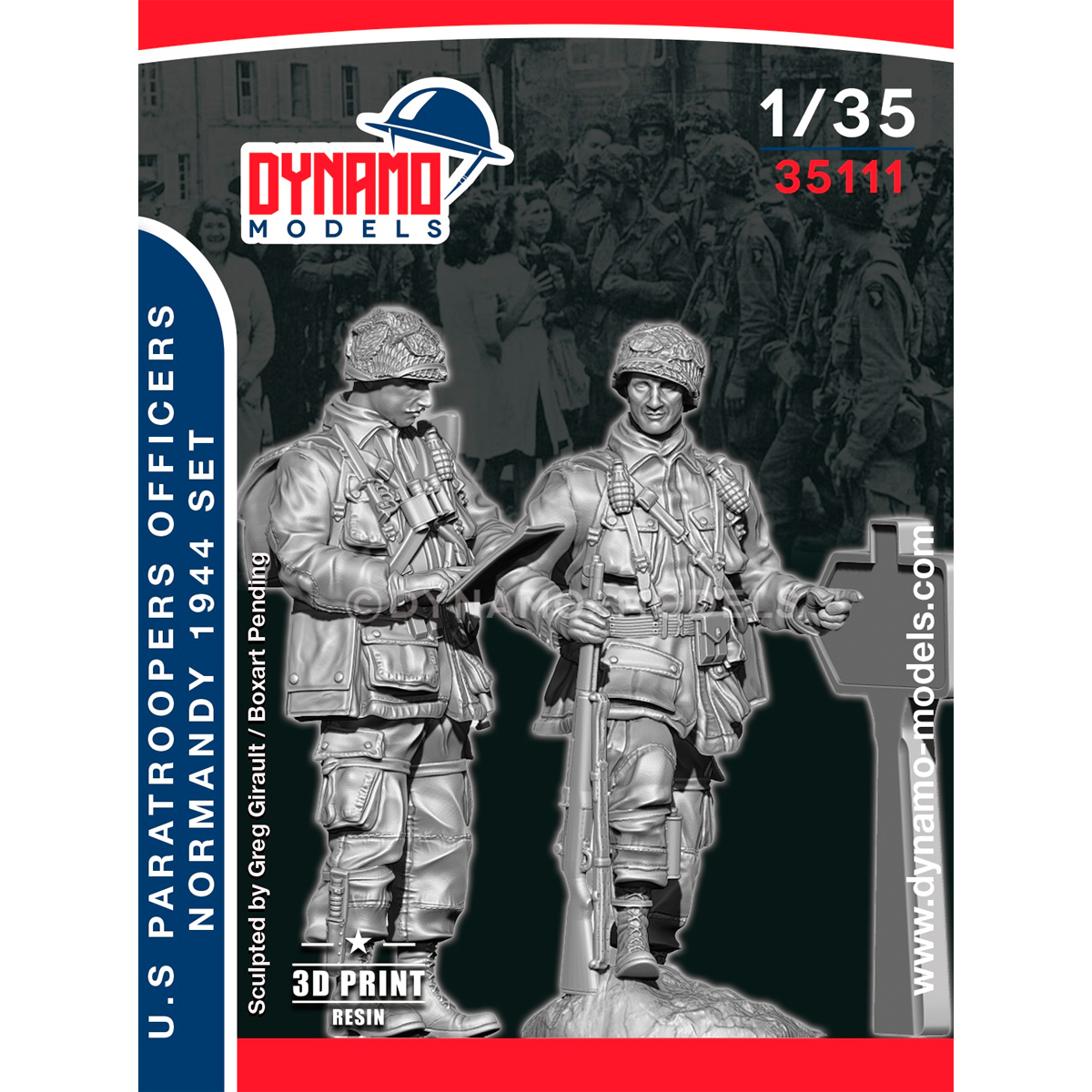1/35 U.S Paratrooper Officers (Normandy 1944) Set