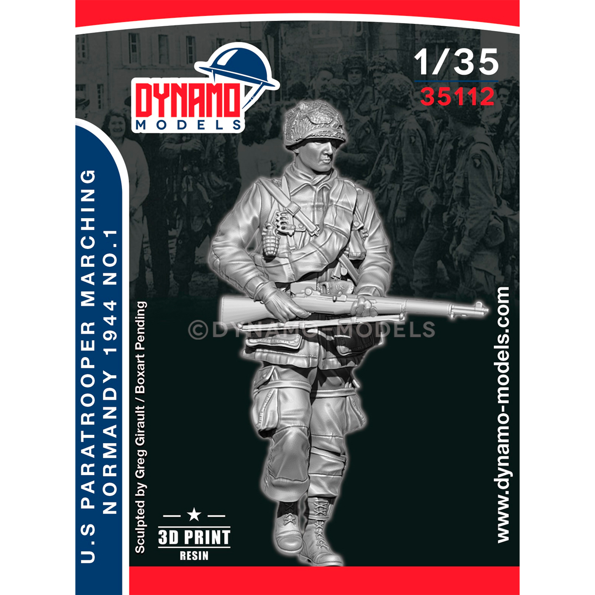 1/35 U.S Paratrooper ‘’Rifleman’’ Marching (Normandy 1944) No.1