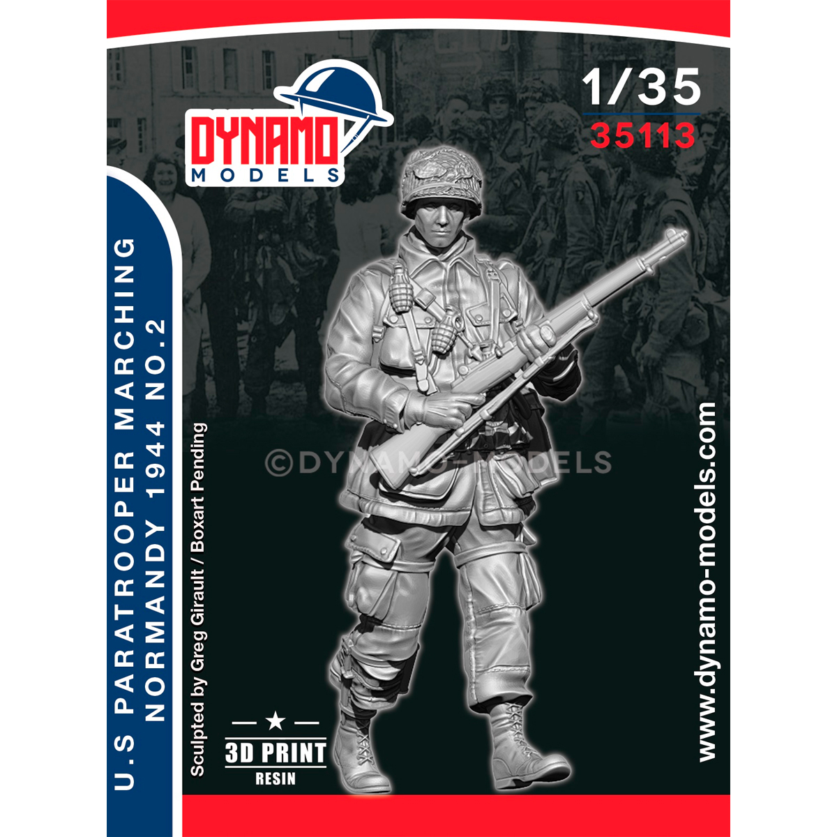 1/35 U.S Paratrooper ‘’Rifleman’’ Marching (Normandy 1944) No.2