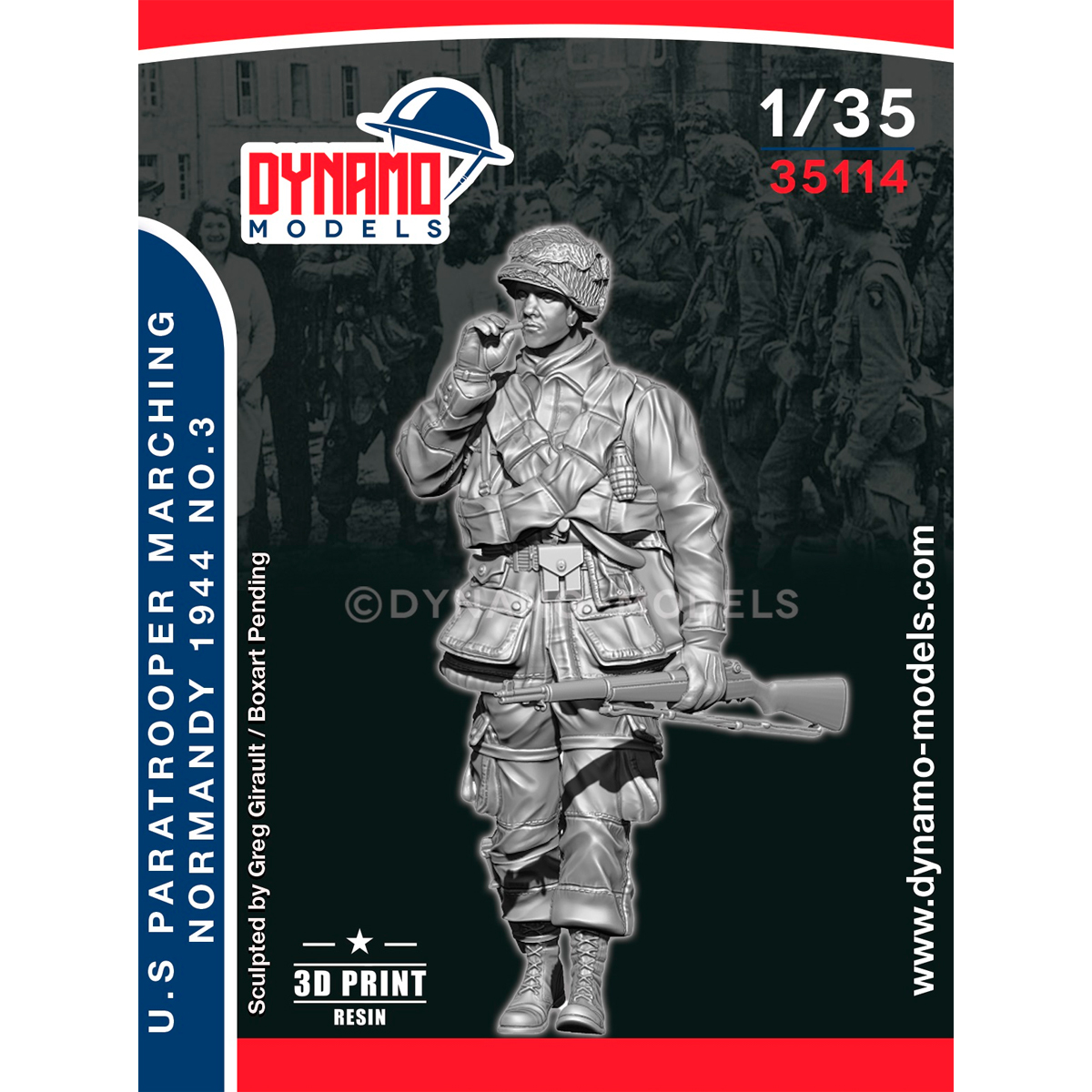 1/35 U.S Paratrooper ‘’Rifleman’’ Marching (Normandy 1944) No.3
