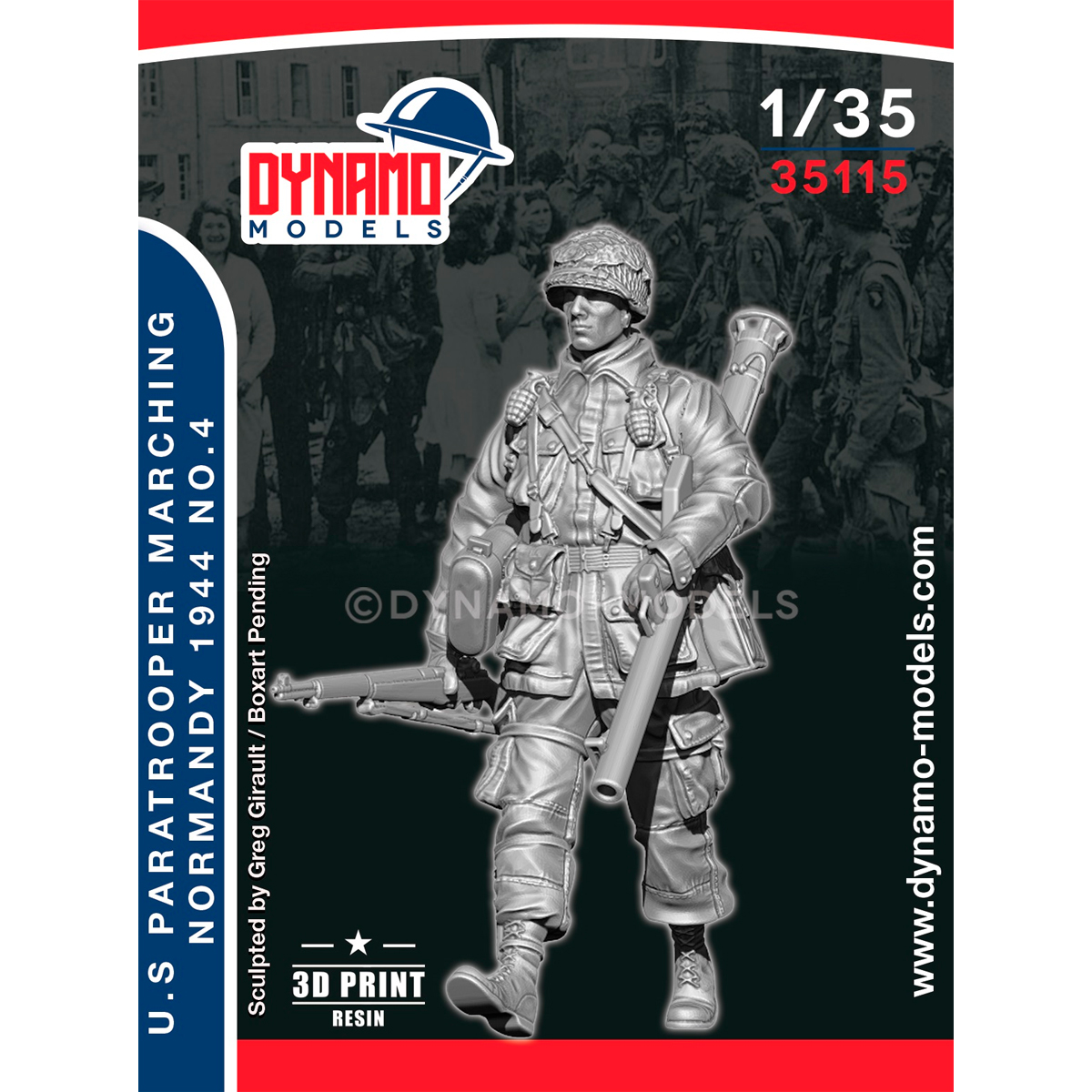 1/35 U.S Paratrooper ‘’Bazooka’’ Marching (Normandy 1944) No.4