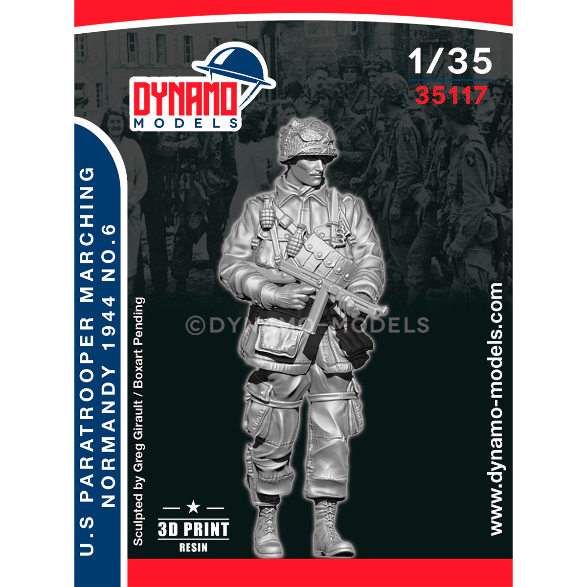 1/35 U.S Paratrooper ‘’SMG’’ Marching (Normandy 1944) No.6