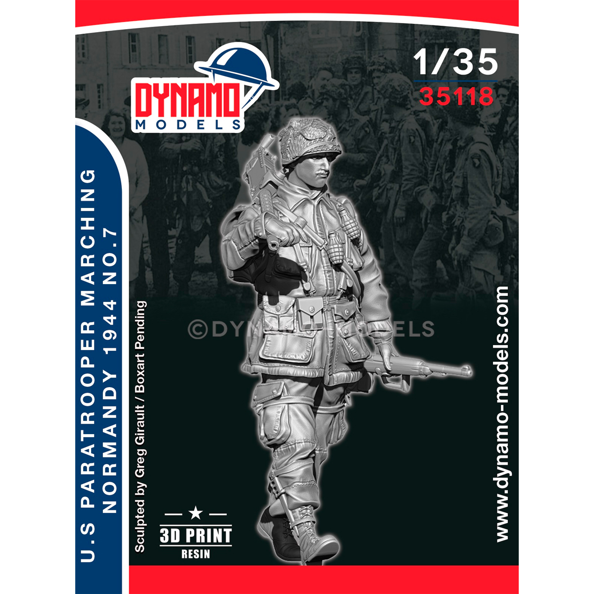 1/35 U.S Paratrooper ‘’MG’’ Marching (Normandy 1944) No.7