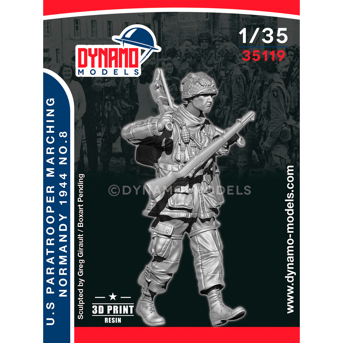 1/35 U.S Paratrooper ‘’MG tripod’’ Marching (Normandy 1944) No.8